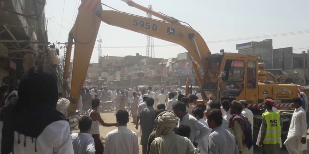 کالام میں انتظامیہ کا تجاوزات کے خلاف کریک ڈاؤن