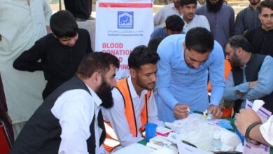 فری بلڈ گروپ کیمپ تھیلیسیمیا آگاہی مہم