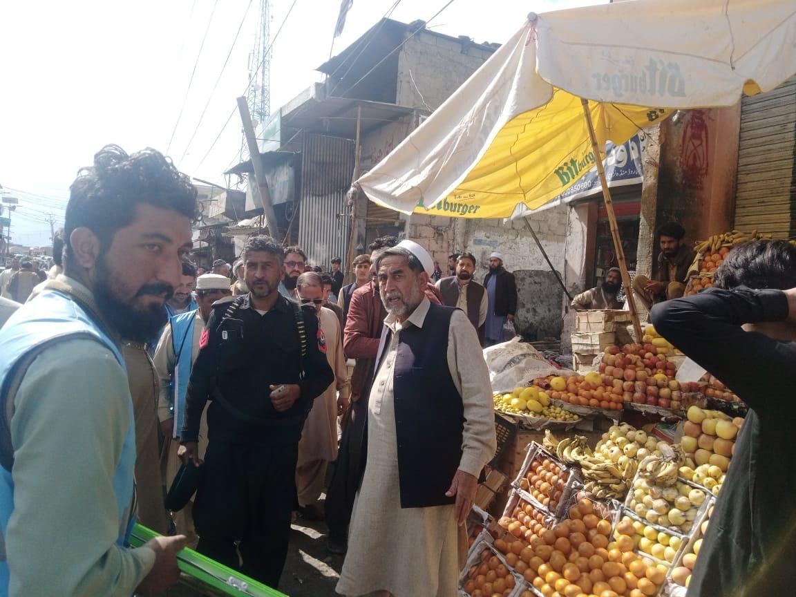 منڈہ بازار میں انسداد تجاوزات مہم