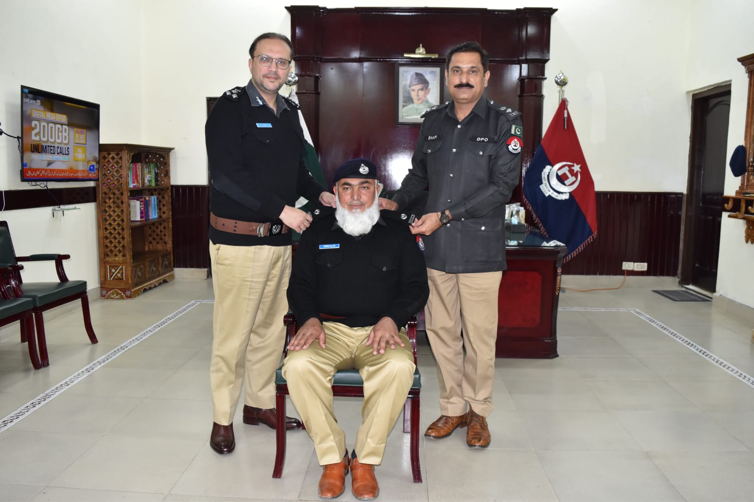 ایس پی حبیب اللہ خان کو ترقی پانے پر مبارکباد