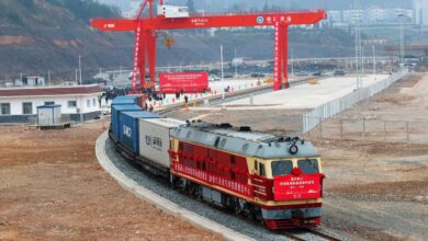 نئی بین الاقوامی زمینی سمندری تجارتی راہداری تیزی سے ترقی کر رہی ہے۔