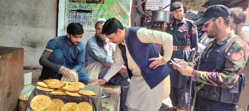 دیر پائین: ڈپٹی کمشنر کی ہدایات پر نان فروشوں، قصائیوں کے خلاف کاروائی