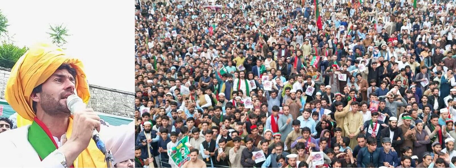 آزاد امیدوار این اے8، سیاسی پاور شو