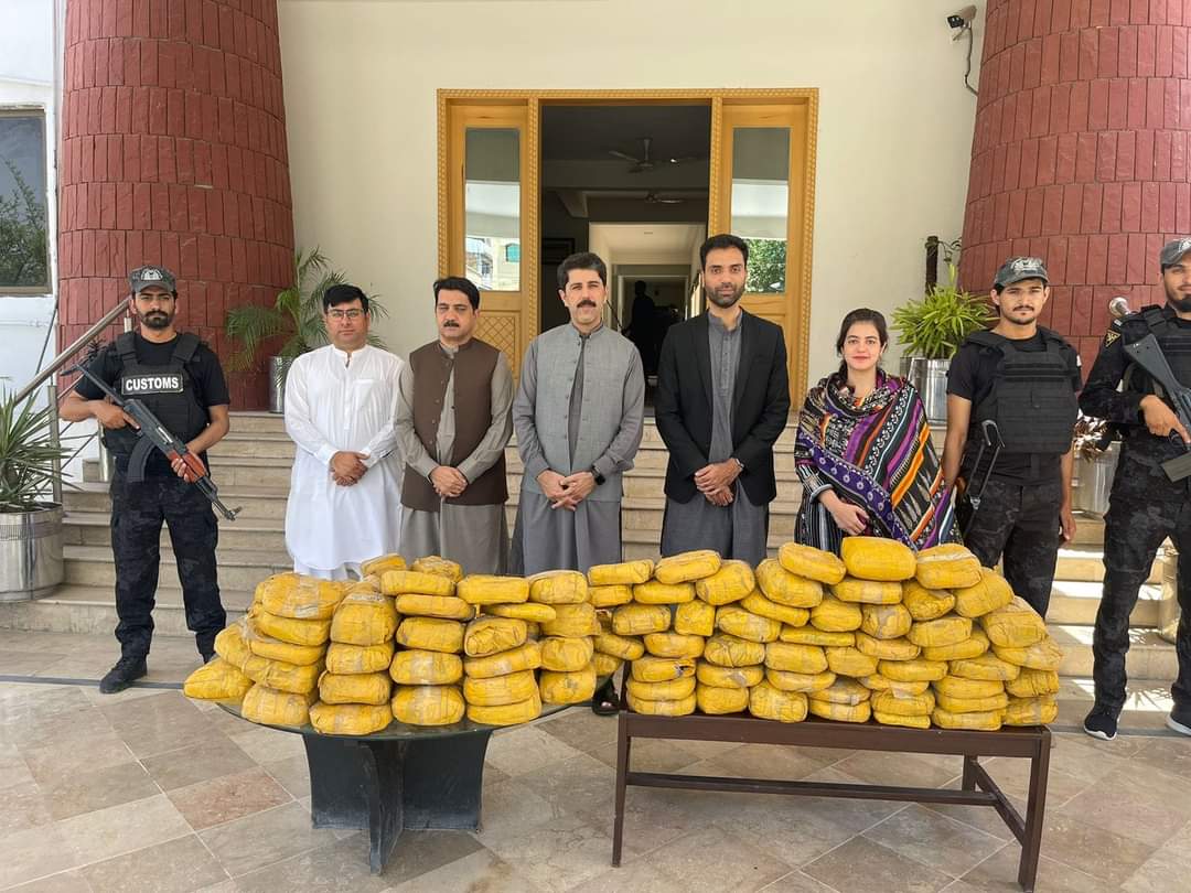 کسٹم انٹیلی جنس اور فرنٹئیر کور نارتھ کا ضلع خیبر میں منشیات کےخلاف بڑی کاروائی