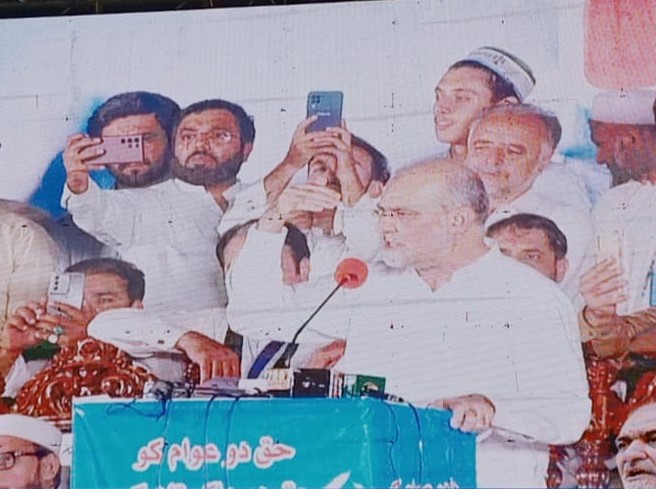 جماعت اسلامی کا سواڑی میں بڑا جلسہ، عوام کو حق دو تحریک کا اعلان
