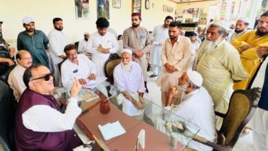 طارق اعوان قلعہ میں پبلک ڈے،شہر بھر و حلقہ عوام مسائل لیکر پہنچے