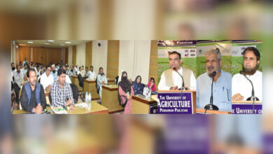 زرعی یونیورسٹی پشاور: سیڈ کوٹنگ اور پیلیٹنگ ٹیکنالوجیز پر تربیتی ورکشاپ کا انعقاد