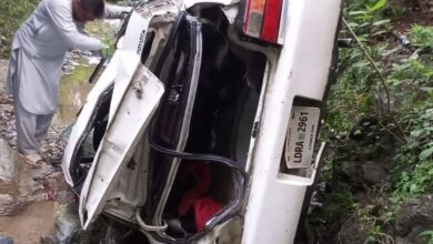 لوئر دیر: میدان ڈھیروں بانڈگی میں موٹر کار حادثہ، 2 افراد جاں بحق، 3 زخمی