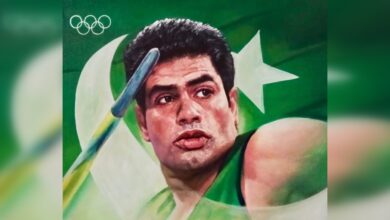 رابعہ ذاکر کا ندیم ارشد کو قومی پرچم کے رنگوں میں خراج تحسین