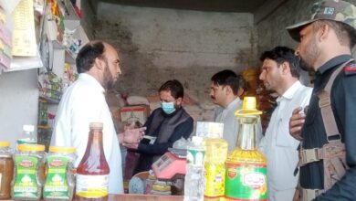 زیارت تالاش میں سرکاری نرخنامہ کی خلاف ورزی پر متعدد دکانداروں کو جرمانے