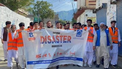 لوئیر دیر آفات سے آگاہی کا قومی دن، الخدمت فاؤنڈیشن کی جانب سے تیمرگرہ میں آگاہی واک کا انعقاد۔