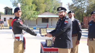 سوات: پولیس ٹریننگ اسکول کے 429 ریکروٹس کی پاسنگ آؤٹ، ڈی آئی جی ٹریننگ کی شرکت