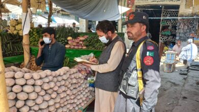 دیر پائین نرخنامہ کی خلاف ورزی پر متعدد دکانداروں کے خلاف کاروائی