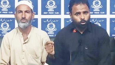 کنڈاک کے رہائشی سلیم خان کی پریس کانفرنس میں قبضہ مافیا کے الزامات کی تردید