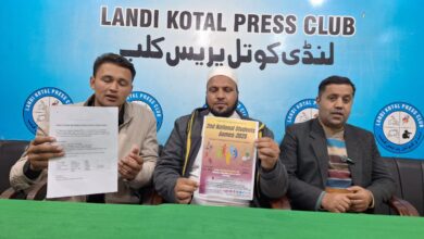ضلع خیبر کا 30 رکنی دستہ اسلام آباد میں نیشنل سٹوڈنٹس گیمز میں شرکت کیلئے مالی تعاون کی اپیل