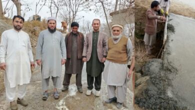 تنظیم نوجوانان کی مدد سے بخت بلندہ میں قبرستان رابطہ پل اور سڑک کی مرمت مکمل