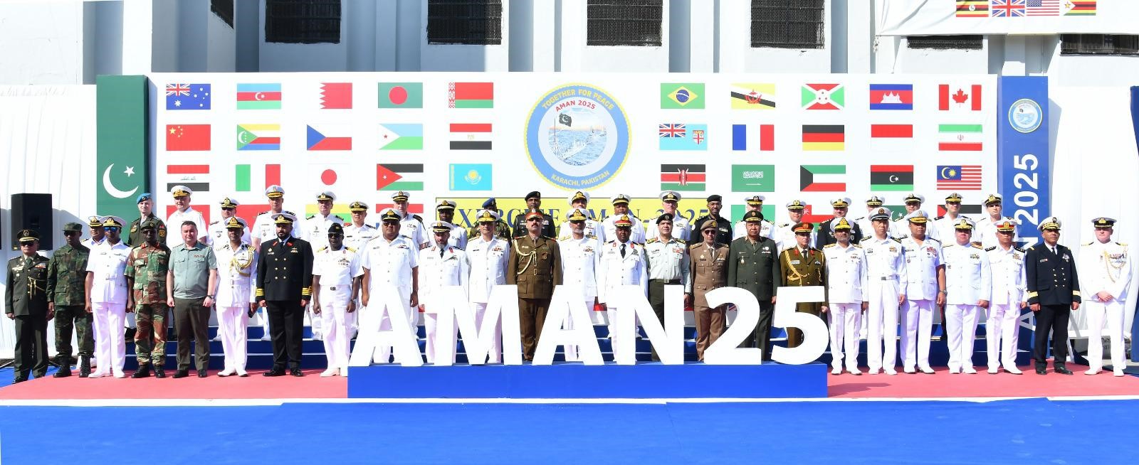 نویں کثیر القومی بحری مشق امن 2025 کا کراچی میں آغاز