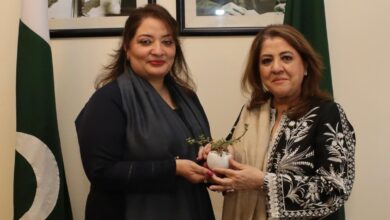 چئیرپرسن ہلال احمرفرزانہ نائیک کی رومینہ خورشید عالم سے ملاقات