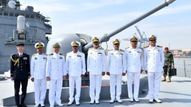 امیر البحر کا نویں کثیر القومی بحری مشق امن میں شریک غیر ملکی بحری جہازوں کا دورہ